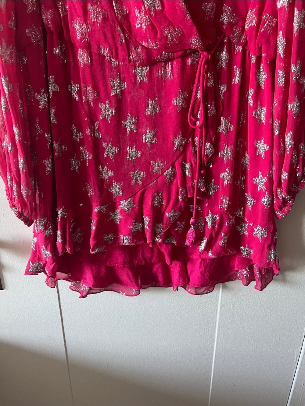 Rococo Sand Hot Pink Metallic Star Dress - Picture 8 of 13